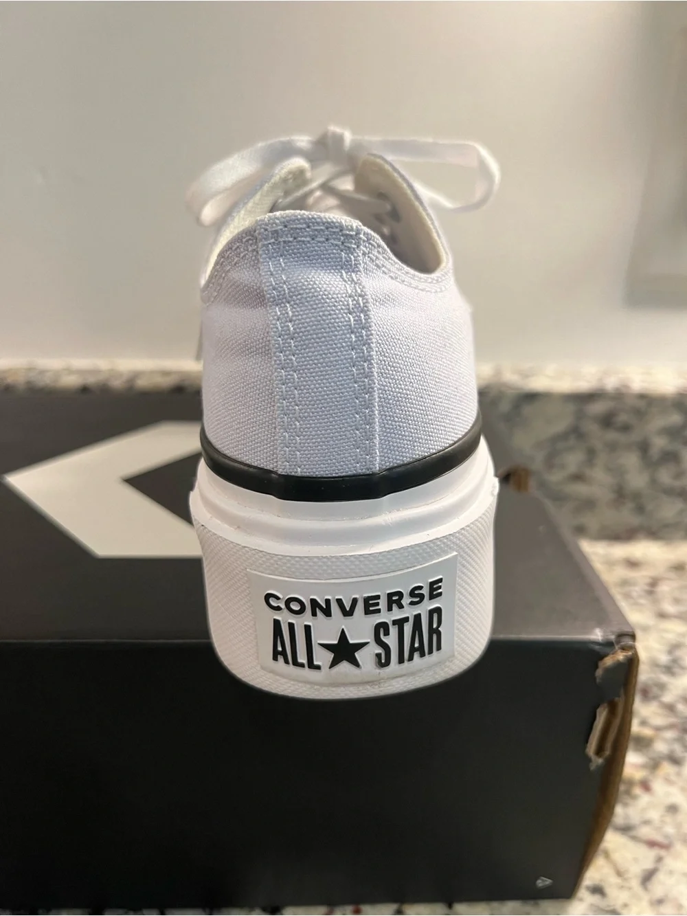 Converse Platform Low Top Sneakers with Black Trim